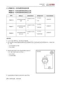 全新绅宝D50 P020113 一缸喷油器控制电路故障