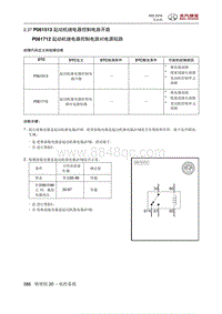 2016绅宝X55 P061513 起动机继电器控制电路开路