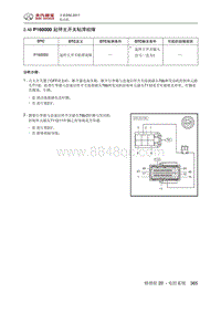 全新绅宝D50 P160000 起停主开关粘滞故障