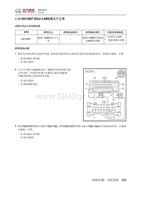 2016绅宝X55 U012287 ECU与ABS通讯不正常