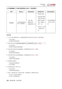 全新绅宝D50 P042000 三元催化器储氧能力老化（排放超限）