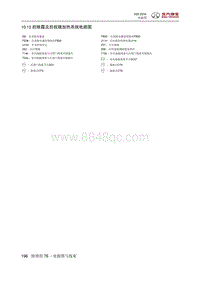 2016北汽绅宝X25 10.13 后除霜及后视镜加热系统电路图