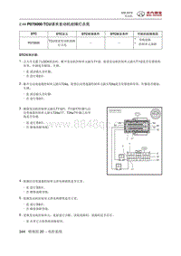 2018绅宝X35 P070000 TCU请求发动机故障灯点亮