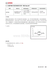 绅宝智道诊断 U007300 高速CAN通信故障 ECU bus-off