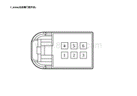 2023蔚来ES8电路图 T_RR06 右后侧门控开关 T_RR06