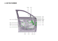 2023蔚来ES8电路图 L30.左前门和左外后视镜线束L30.左前门和左外后视镜线束