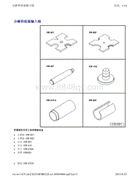 2017捷达NF维修手册-35 机械式变速器 齿轮 轴 内部操纵装置