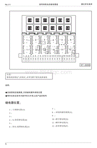 2000捷达前卫优化线束电路图-2 装有保险丝的继电器盒