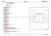 2012一汽大众CC电路图-安装位置 发动机舱内的控制单元