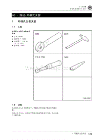 2012一汽大众CC维修手册-60 - 滑动外翻式天窗