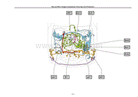丰田锐志电路图-发动机舱线束布置L-F-W
