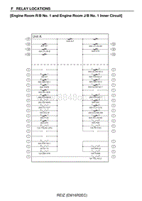 丰田锐志电路图-继电器位置ERBNO.1-Inn