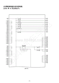 丰田RAV4荣放电路图-仪表板接线盒总成内部电路