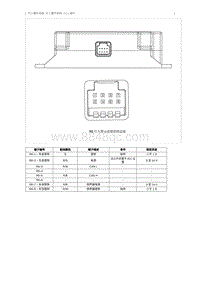 2018奔腾B30EV-行人警示系统 ECU 端子