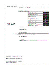 2021渝州U70维修手册-00 总目录