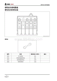 2021潍柴U75电路图-02 保险丝与继电器盒