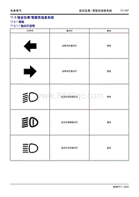 2022博越L维修手册-11.6 组合仪表驾驶员信息系统 