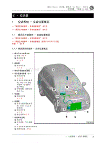 2023途岳维修手册-87-1 空调系统 - 安装位置概览