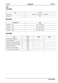 2020凯程F70维修手册-燃油系统