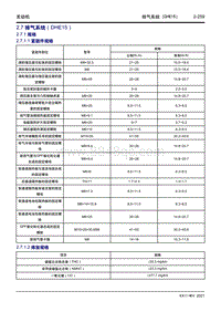 2022星越L维修手册-2.7 排气系统（DHE15） 