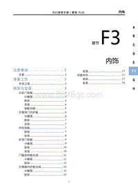 2022菱智PLUS维修手册-F3内饰