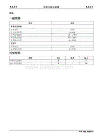 2021神骐T30维修手册-4.2.5 信息与娱乐系统