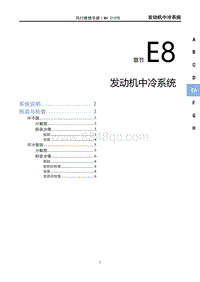 2024风行游艇-E8发动机中冷系统（C15TD）