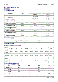 2022星越L维修手册-2.3 燃油系统（DHE15） 