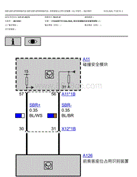 2021宝马320Li电路图-前乘客座位占用识别v8