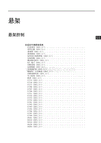 2022年NX400h 维修手册-00 悬架 目录