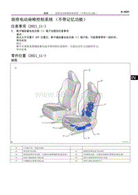 2022年NX400h 维修手册-前排电动座椅控制系统（不带记忆功能）