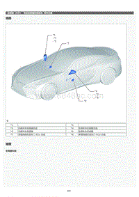 2022年LC500h维修手册-电动后视镜控制系统零件位置