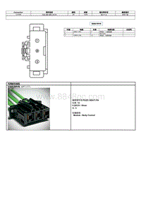 2024蒙迪欧和EVOS端子图-C2280B 车身 控制 模块 BCM 