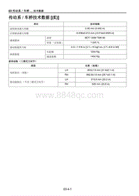 2021马自达CX-30EV车间手册-传动系车桥技术数据 E 