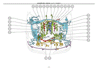 2012雷克萨斯LS460电路图-发动机室零件位置1URFSER-B-P5