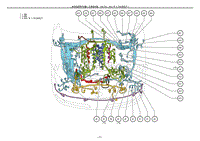 2012雷克萨斯LS460电路图-发动机室零件位置1URFSEL-B-P1
