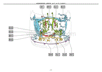 2012雷克萨斯LS460电路图-发动机室线束和线束 1URFEL-B-W