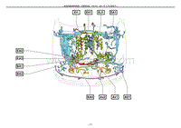 2012雷克萨斯LS460电路图-发动机室线束和线束 1URFSEL-B-W
