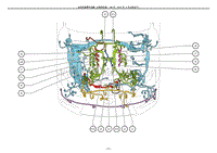 2012雷克萨斯LS460电路图-发动机室零件位置1URFEL-F-P6