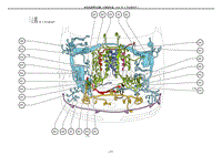 2012雷克萨斯LS460电路图-发动机室零件位置1URFSER-B-P2