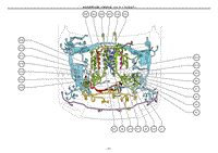 2012雷克萨斯LS460电路图-发动机室零件位置1URFSER-F-P4