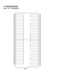 2012雷克萨斯LS460电路图-4 号接线盒 JBNO4-Inn