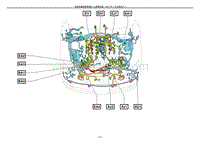 2012雷克萨斯LS460电路图-发动机室线束和线束 1URFSER-B-W