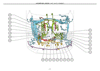 2012雷克萨斯LS460电路图-发动机室零件位置1URFEL-F-P4