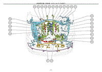 2012雷克萨斯LS460电路图-发动机室零件位置1URFSEL-B-P5