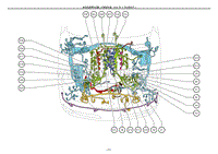 2012雷克萨斯LS460电路图-发动机室零件位置1URFSER-B-P4