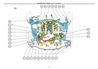 2012雷克萨斯LS460电路图-发动机室零件位置1URFSER-F-P2