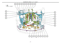 2012雷克萨斯LS460电路图-发动机室零件位置1URFSER-B-P1