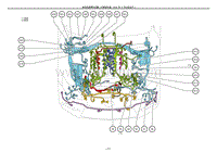 2012雷克萨斯LS460电路图-发动机室零件位置1URFSER-F-P1