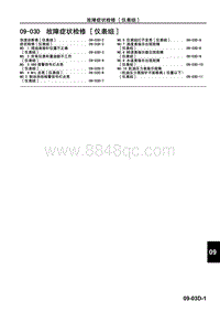 2009马自达MX-5维修手册-故障症状检修 仪表组 